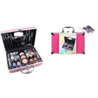 Maletín de Maquillaje Bon Voyage Travel Pink - The Color Workshop - Un Kit de Maquillaje Profesional Completo en un Gran…